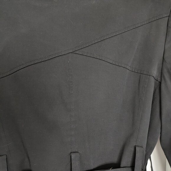 F&F Black Trench Coat - Large - Picture 3 of 6